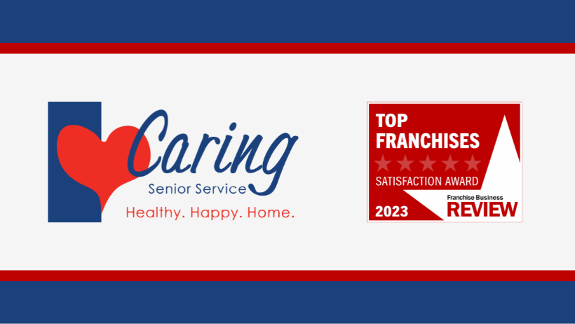 Blog20Covers20-202023-01-23T090150.246-1 Caring Senior Service logo and Top Franchises Satisfaction Award 2023 from Franchise Business REview