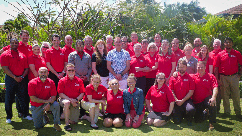 Group of Caring Senior Service franchisees and HQ staff 2022