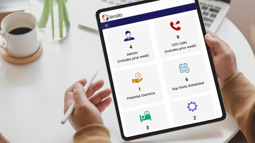 Blog20Covers20-202024-03-29T112909.365 Caring Senior Service Tendio portal on a tablet