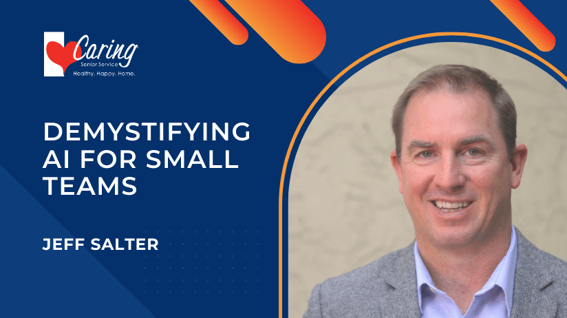 Blog Covers – 2024-09-18T105955.749 Jeff Salter portrait with text "Demystifying AI for Small Teams"