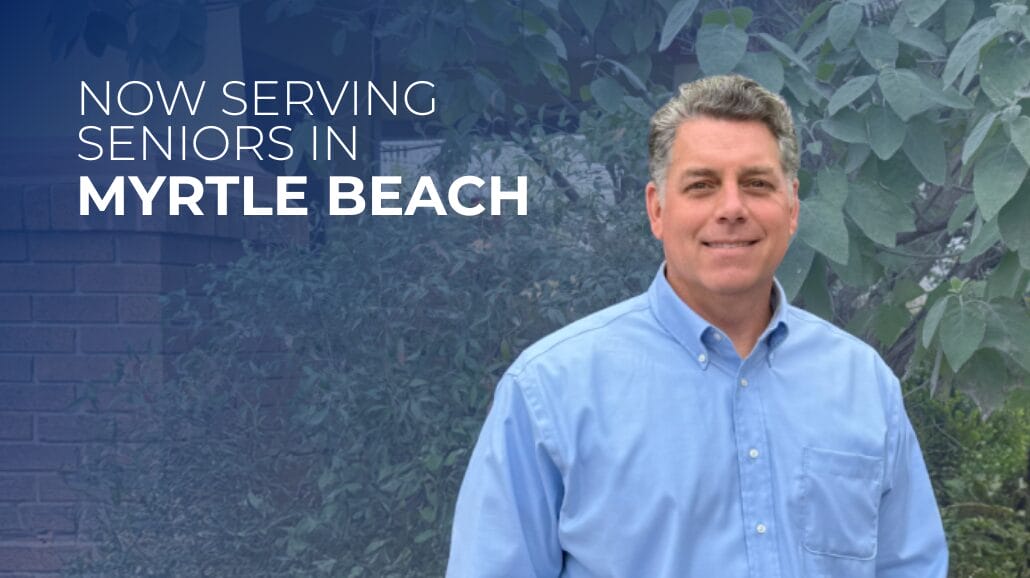 Blog Covers (14) Mike Davis with text "now serving seniors in myrtle beach"