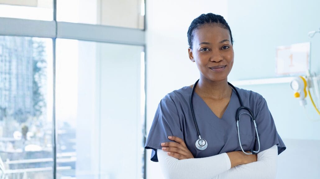 Blog Covers (22) Confident African American nurse in a hospital room